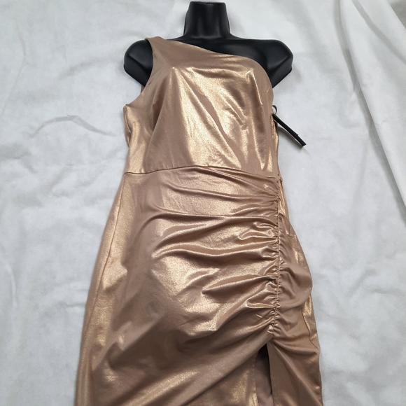 Gold Slip Dress - Picture 2 of 7